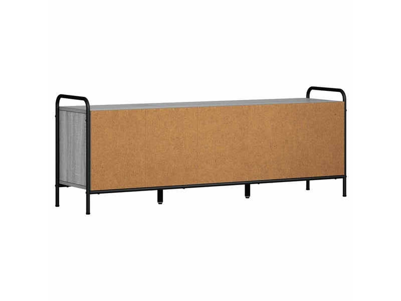  Meuble tv - banc tv - meuble de rangement 133 x 33 x 50 cm sonoma gris bois d'ingénierie  - Conforama E