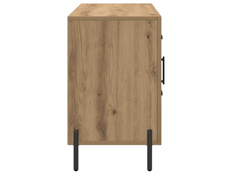  Buffet - bahut - meuble de rangement chêne artisanal 100x36x60 cm bois d'ingénierie  - Conforama E