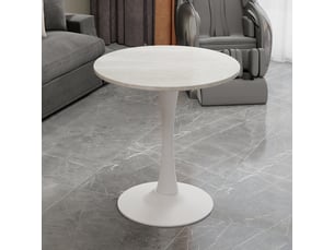 Table basse rond(e) coloris blanc <strong>HAUSS SPOLE</strong> <strong></strong> - 70 cmx70 cm
