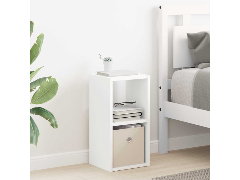  Vidaxl table de chevet blanc 25,5 x 22 x 49,5 cm bois d'ingénierie  - Conforama B