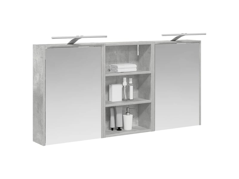  Ensemble de meubles de salle de bain 3 pcs 126x16x62.5 cm shl9222  - Conforama C