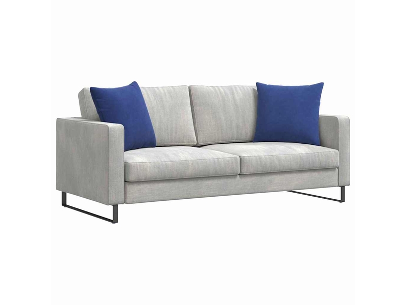 Lot de 2 coussins de canapé, coussins décoratifs bleu police 50 x 50 cm cf59020 - Conforama C