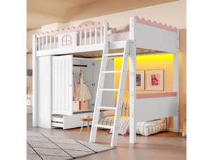 Lit simple 90x200 cm coloris blanc