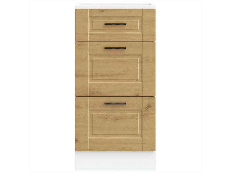  Meuble de rangement, armoire de cuisine porto chêne artisanal bois d'ingénierie shl7118  - Conforama D