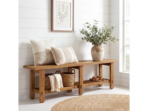Banc  coloris marron <strong>TRIBESIGNS</strong> <strong></strong> - 160 cm