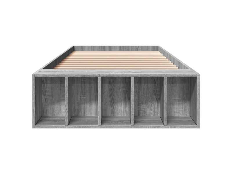  Lit simple- lit adulte -  cadre de lit sans matelas sonoma gris 100x200 cm  - Conforama C