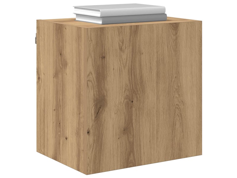 Meubles tv - banc tv - meuble de rangement muraux 2 pcs chêne artisanal bois d'ingénierie  - Conforama C