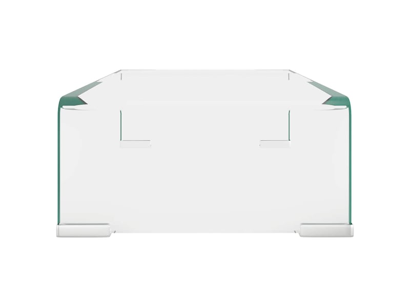  Meuble tv - banc tv - meuble de rangementpour moniteur 40x25x11 cm verre transparent  - Conforama D