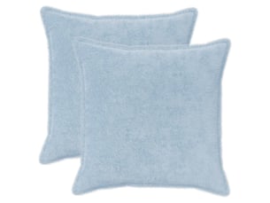 Lot de 2 housses de coussin houten bleu clair 65 x 65 cm cf49291