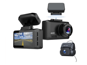 Dashcam 4k ultra hd wifi avec capteur sony imx335 – caméra embarquée voiture 170° grand angle, écran ips 2,45, vision nocturne f1.6, support magnétique et capteur g – noir