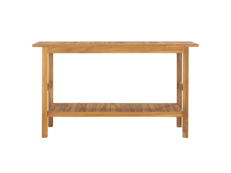  Meuble de rangement salle de bain bois de teck solide 132x45x75 cm  - Conforama A