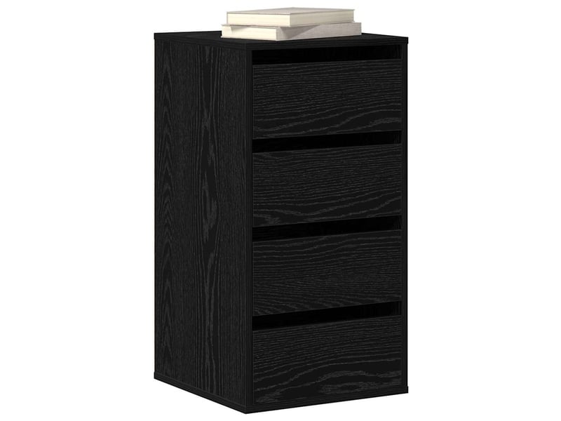 Armoire à tiroirs, commode 3-tiroir noir 40x41x76 cm - Conforama C