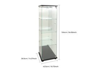 Vitrine coloris noir - x42.5 cm
