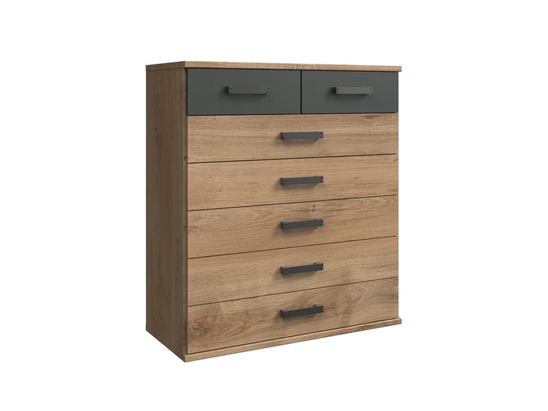  Commode industrielle chêneanthracite katarina  - Conforama A