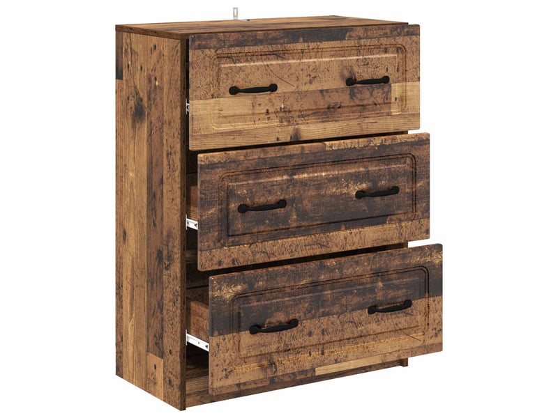  Armoire de rangement bureau, armoire à tiroirs 66 x 34,5 x 87 cm bois d'ingénierie shl9826  - Conforama E