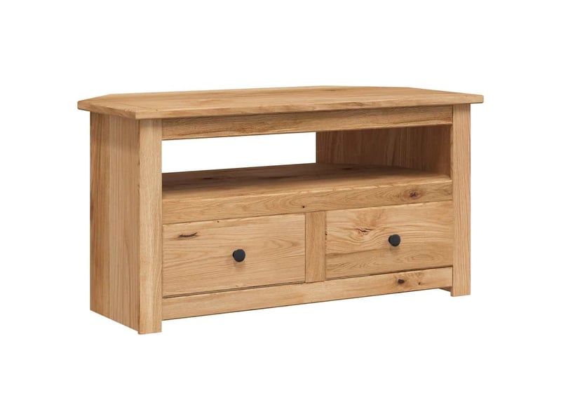  Meuble tv - banc tv - meuble de rangement d'angle 93x49x49 cm pin solide assortiment panama  - Conforama A