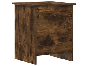 Coffre de rangement avec stockage chêne fumé 40x40x50 cm