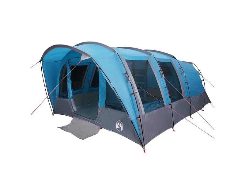 Tente de camping, tente familiale tunnel 8 personnes bleu imperméable shl67645 - Conforama C