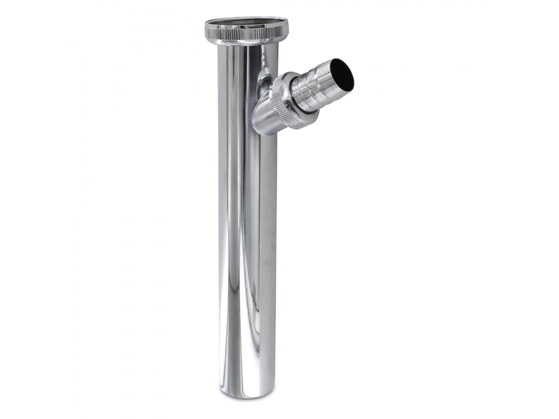  Schläfer 439004-raccord siphon en laiton 1 14 x diam. Ø32mm x 150mm chromé avec prise évacuation pour machine à laver, tuyau de siphon  - Conforama A