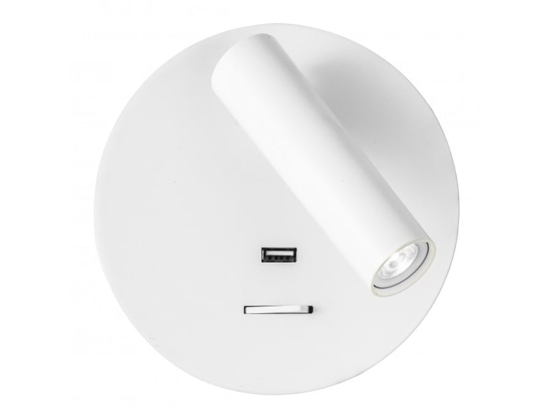  Applique murale fabrilamp giotto blanc led intégrée 3 w 150 lm 4000 k 14x14x12 cm 171561R01 - Conforama A