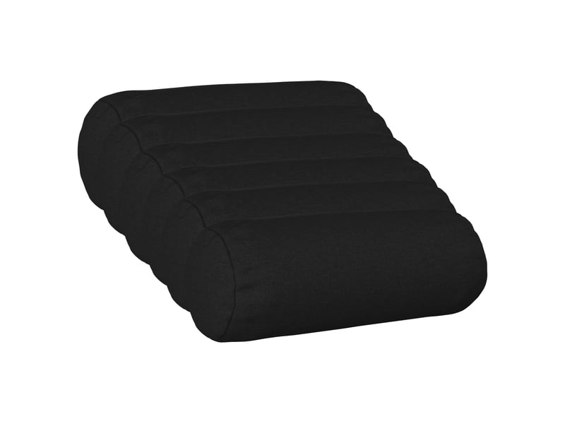 Lot de 6 housses de coussin heerlen noir ø 15 x 40 cm tissu cf49704  - Conforama B