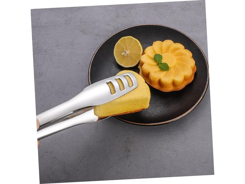  Pince alimentaire pratique en acier inoxydable argenté poignée ergonomique résistante chaleur cuisine et service polyvalent No Commercial reference - Conforama D