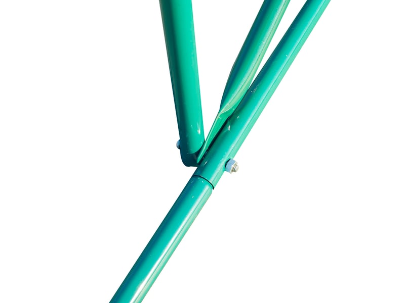  Serre de jardin 595x300x200 cm – verte – porte zippée, fenêtres enroulables et structure en acier galvanisé  - Conforama D