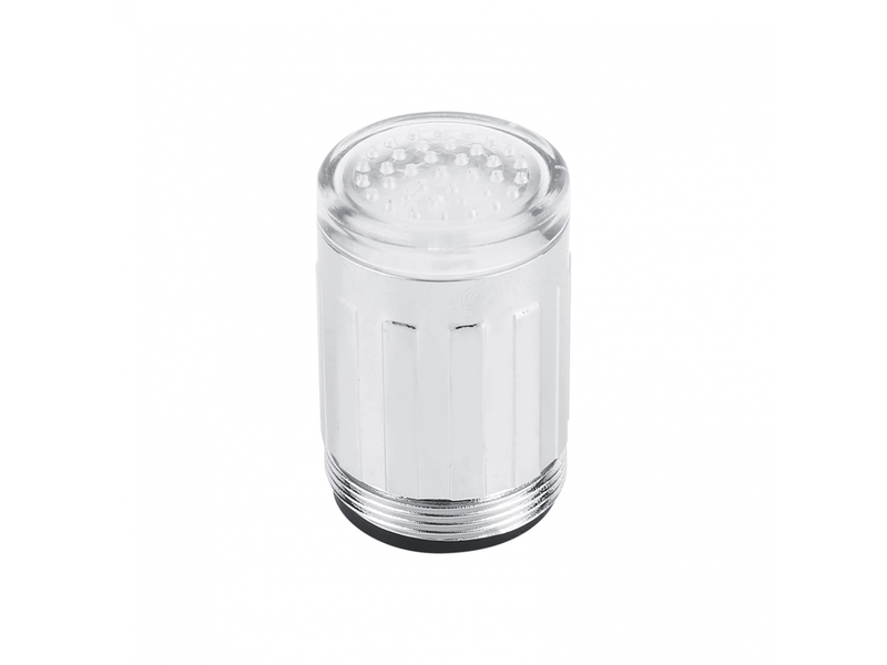  Robinet de cuisine à 3 couleurs de lumière led changeante avec capteur de température et jet d'eau pour douche  - Conforama A