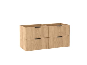Meuble sous vasque suspendu luna effet chêne hikora 120 cm