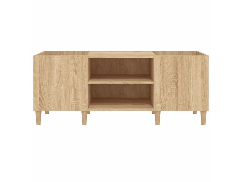  Meuble à disques chêne sonoma 121x38x48 cm bois d'ingénierie  - Conforama E