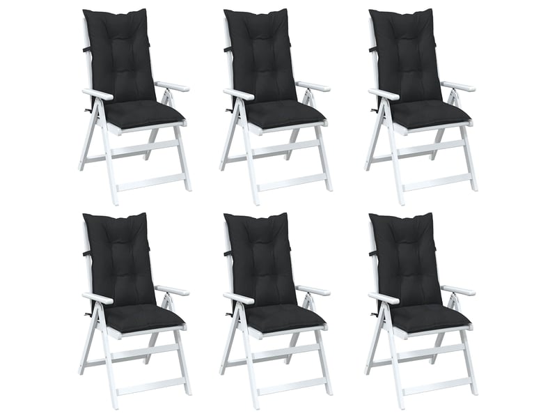 Ensemble de coussins de chaise à dossier haut 6 pc polyester cf60908 - Conforama C