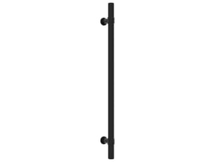 Tirant de placard vidaxl, 224 mm, noir.