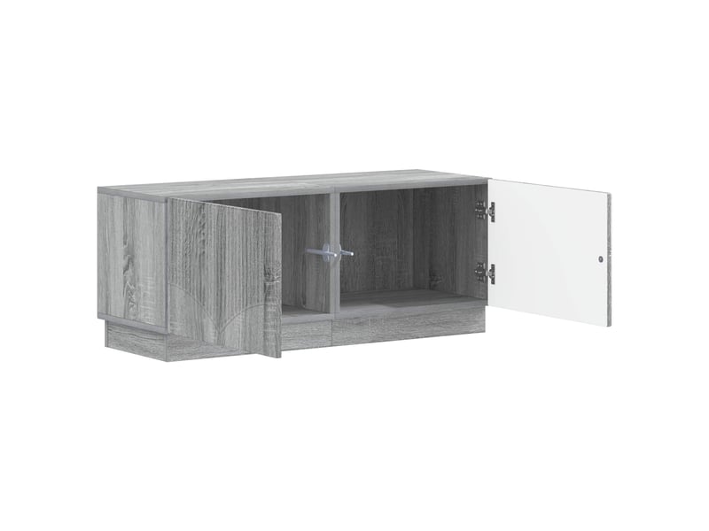  Meuble tv - banc tv - meuble de rangement sonoma gris bois d'ingénierie  - Conforama C