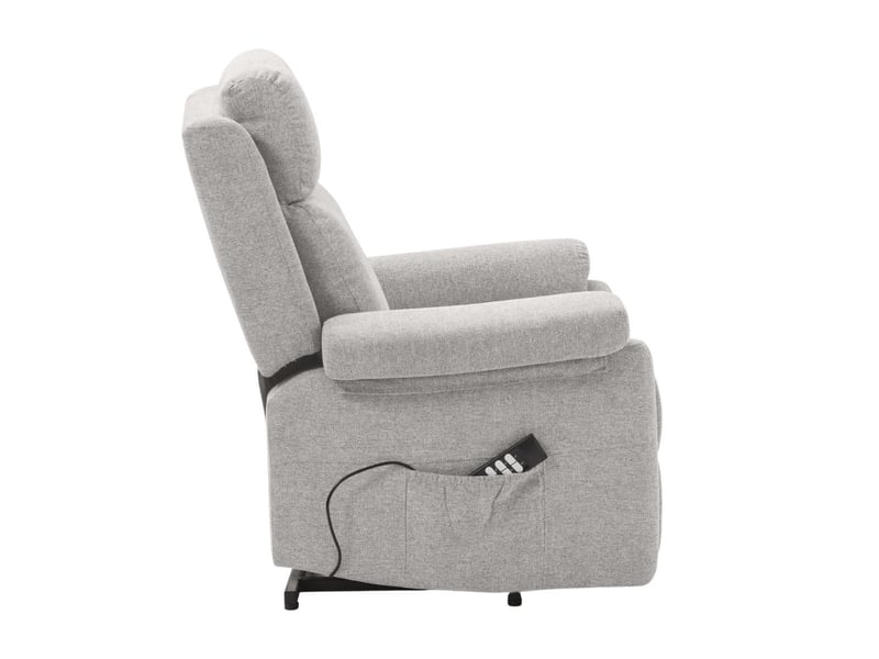  Fauteuil relax releveur électrique tissu gris clair - maciana MACIANA - Conforama E
