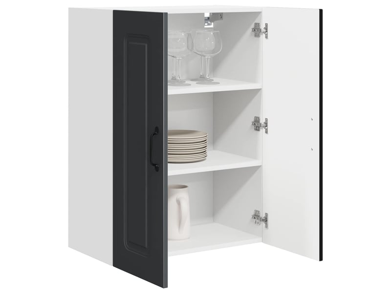  Meuble mural de cuisine | armoire de cuisine noir 60x31x80cm shl7266  - Conforama C