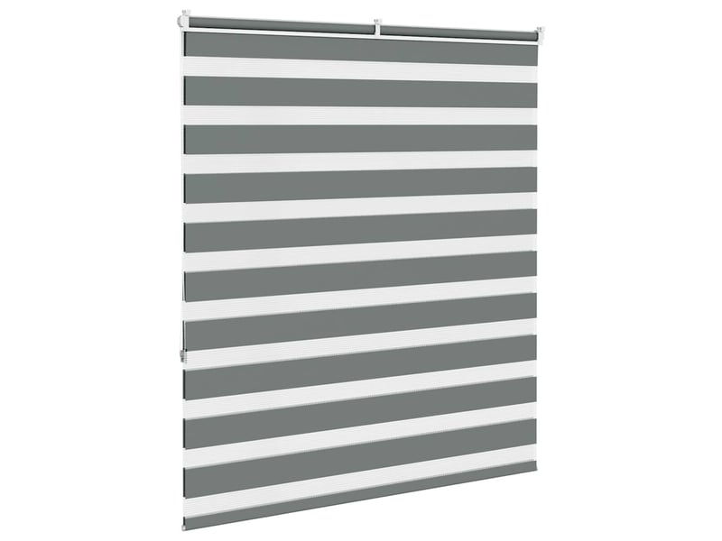 Store zèbre, store de fenêtre gris foncé largeur du tissu 115,9 cm polyester cf48553 - Conforama D