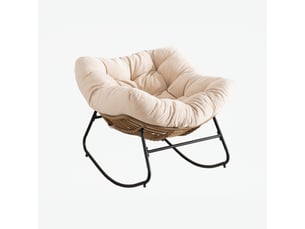 Fauteuil fixe  <strong></strong> Tissu beige