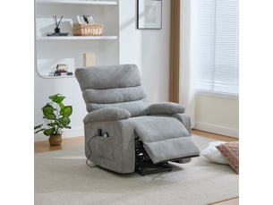 Fauteuil relax électrique  DZMDIP Tissu gris