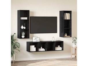 Meuble tv coloris noir 37 cm <strong></strong> <strong></strong>