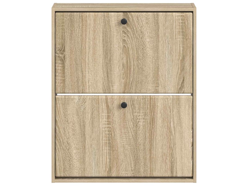  Meuble à chaussures mural, armoire à chaussures breda 71x17x86 cm chêne sonoma  - Conforama D