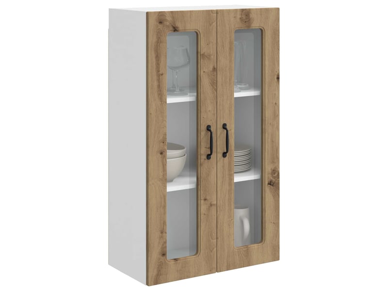  Meuble mural de cuisine | armoire de cuisine chêne artisanal shl7121  - Conforama C