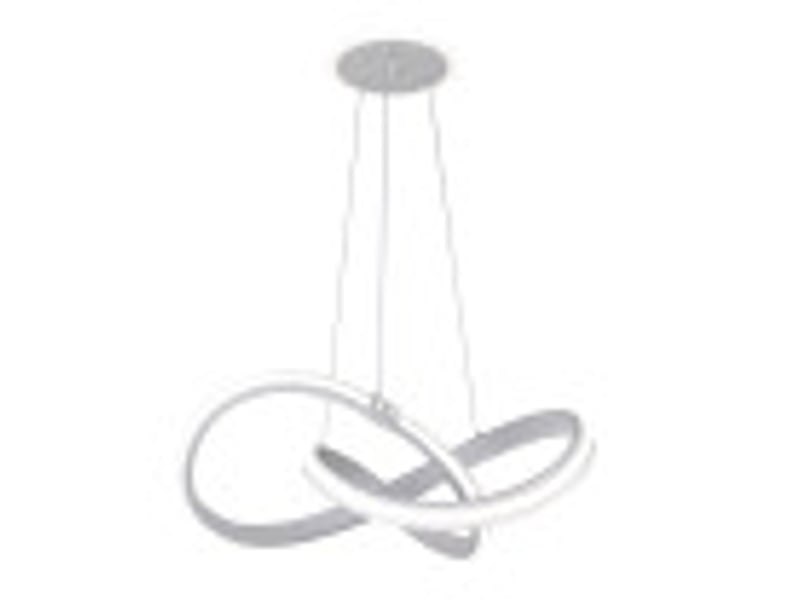  Fabrilamp glow, suspension, moderne, led, 129 w, 10920 lm, 3000-4000-6000 k, blanc, 50-120 x 58 x 58 cm 249892001 - Conforama B