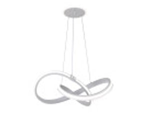 Fabrilamp glow, suspension, moderne, led, 129 w, 10920 lm, 3000-4000-6000 k, blanc, 50-120 x 58 x 58 cm