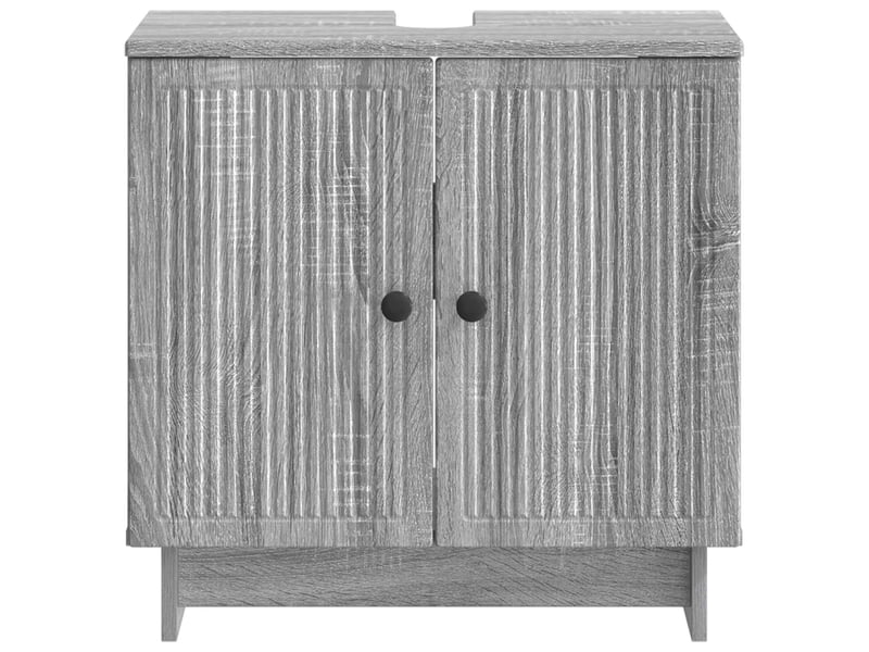  Meuble sous lavabo de salle de bain ede sonoma gris cf64881  - Conforama D