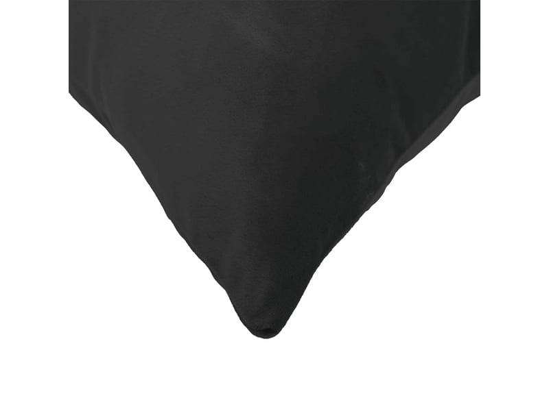 Lot de 6 coussins avec oreiller, coussins décoratifs heerlen noir velours cf50877 - Conforama E