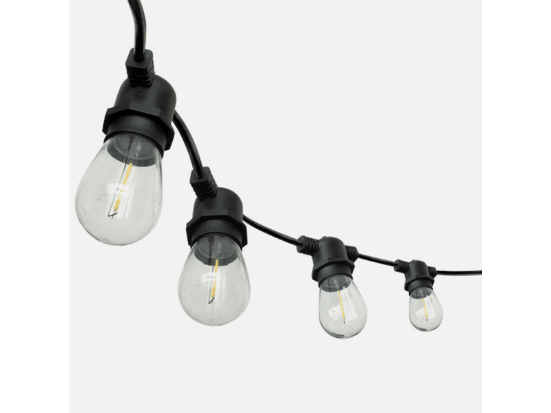  Guirlande lumineuse led fabrilamp verbena 10 m 15 ampoules e27 15 w 4000 k ip44 233210159 - Conforama C
