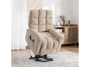 Fauteuil relax électrique  RAELUNYI Cuir / Tissu noir