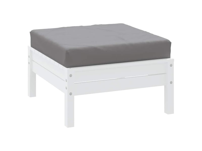  Coussin de palette, coussin de chaise, coussin de canapé gris 60x60x9,5 cm tissu oxford cf55351  - Conforama C