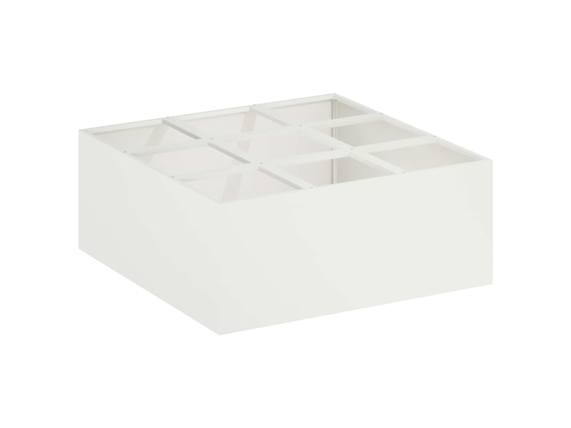 Jardinière - cache-pot de jardin blanc 100 x 100 x 20 cm - Conforama A