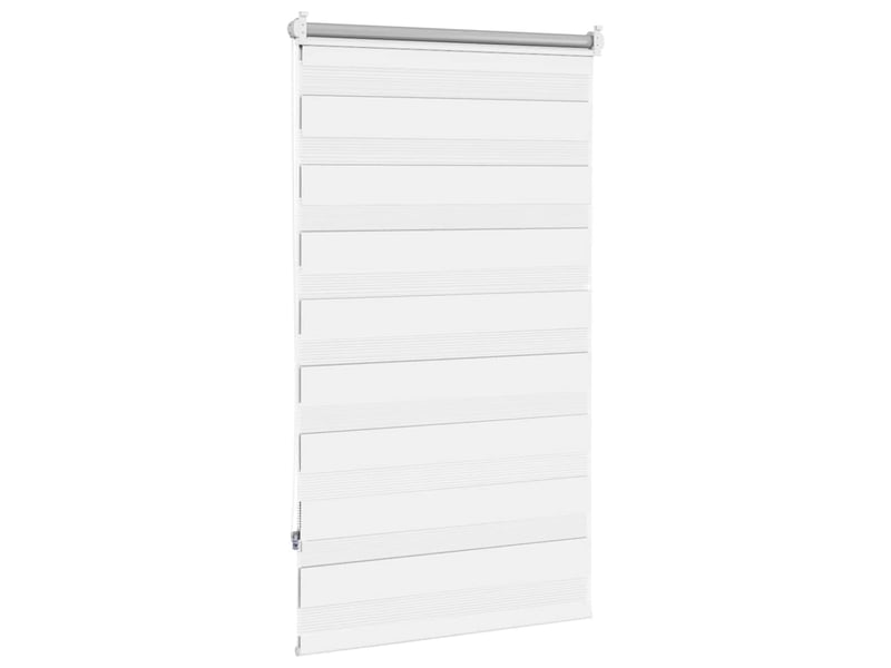 Store vénitien zebra, store de fenêtre 70,9 x 120 cm, largeur du tissu 66,7 cm, blanc cf48207 - Conforama D